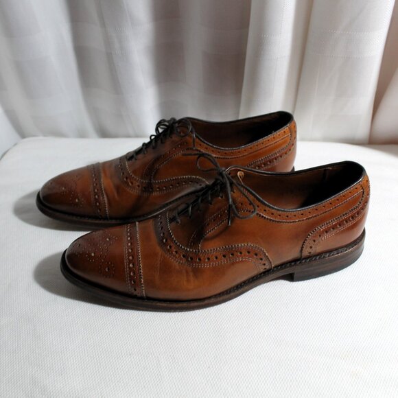 Allen Edmonds Strand Cap Toe Oxfords ~ Chili ~ 9.5D - Picture 4 of 10